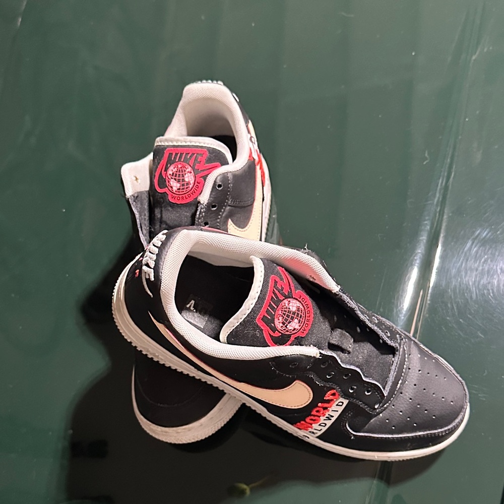 Nike Black and Red Athletic Shoes